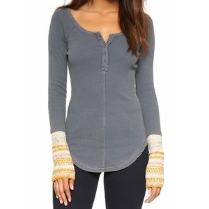 Free People Newbie Thermal Ski Lodge Henley